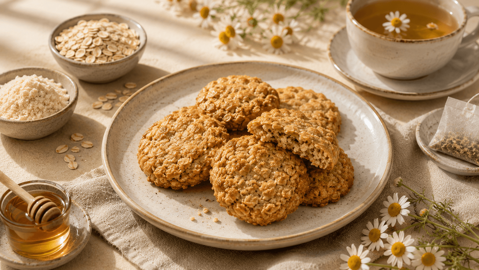 Chamomile & Oat Evening Biscuits