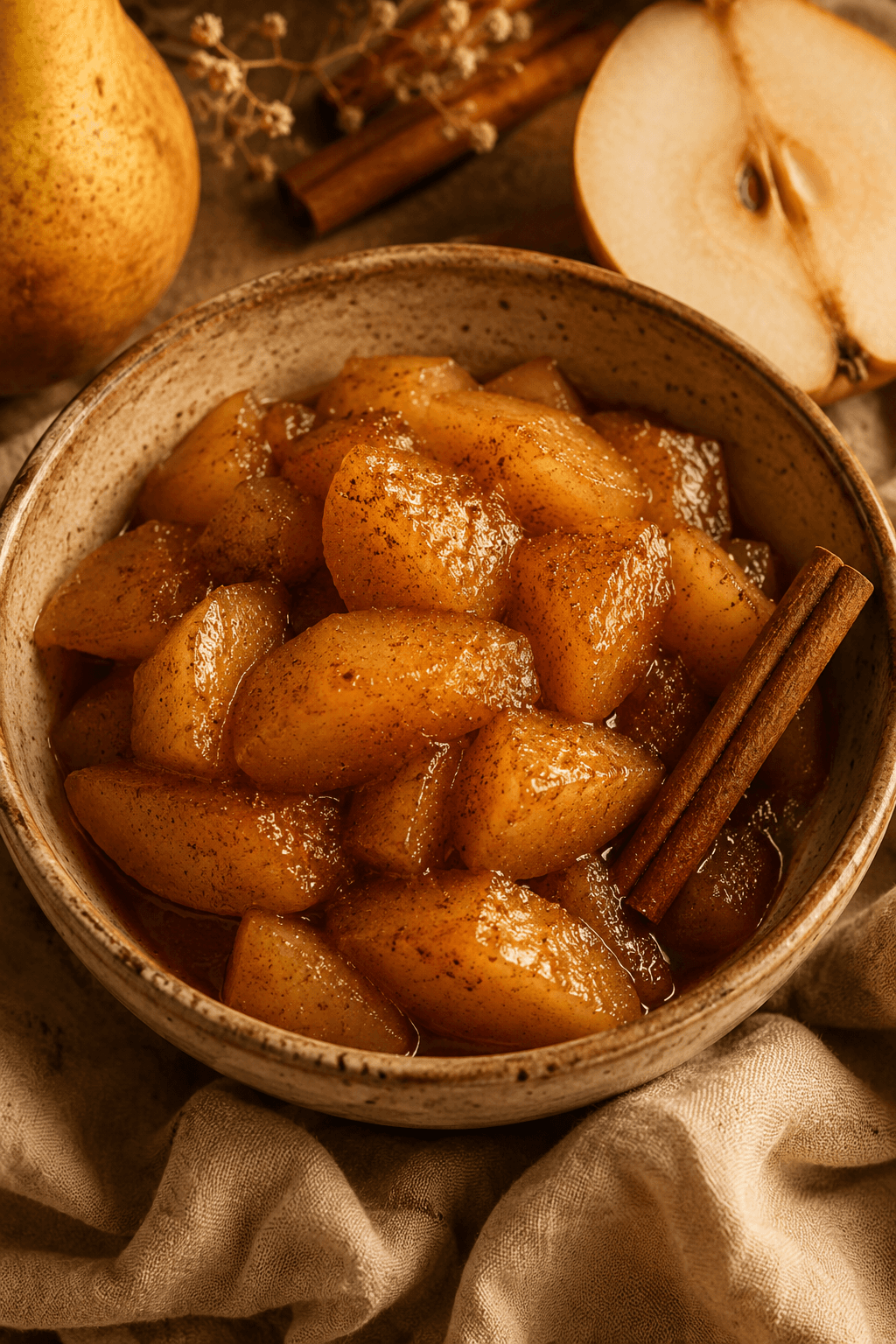 Cinnamon Pear Evening Compote