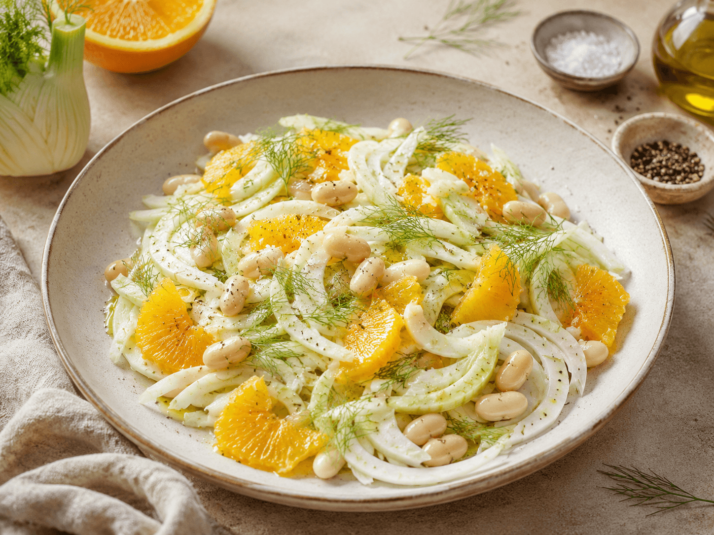 Fennel, Orange & White Bean Salad
