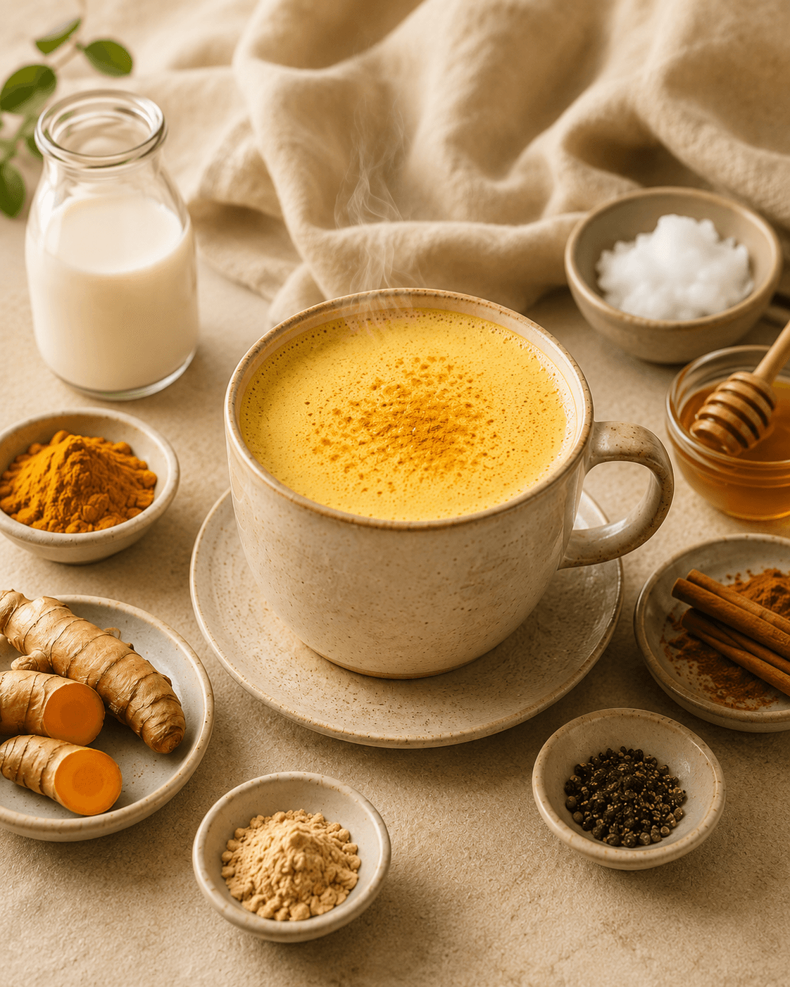 Golden Turmeric Evening Latte