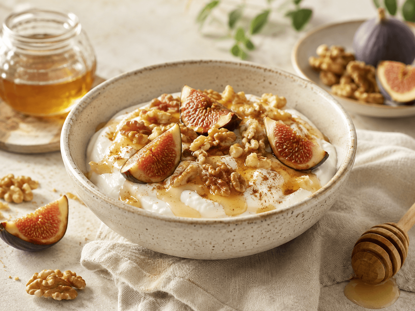 Greek Yogurt, Walnut & Fig Morning Bowl