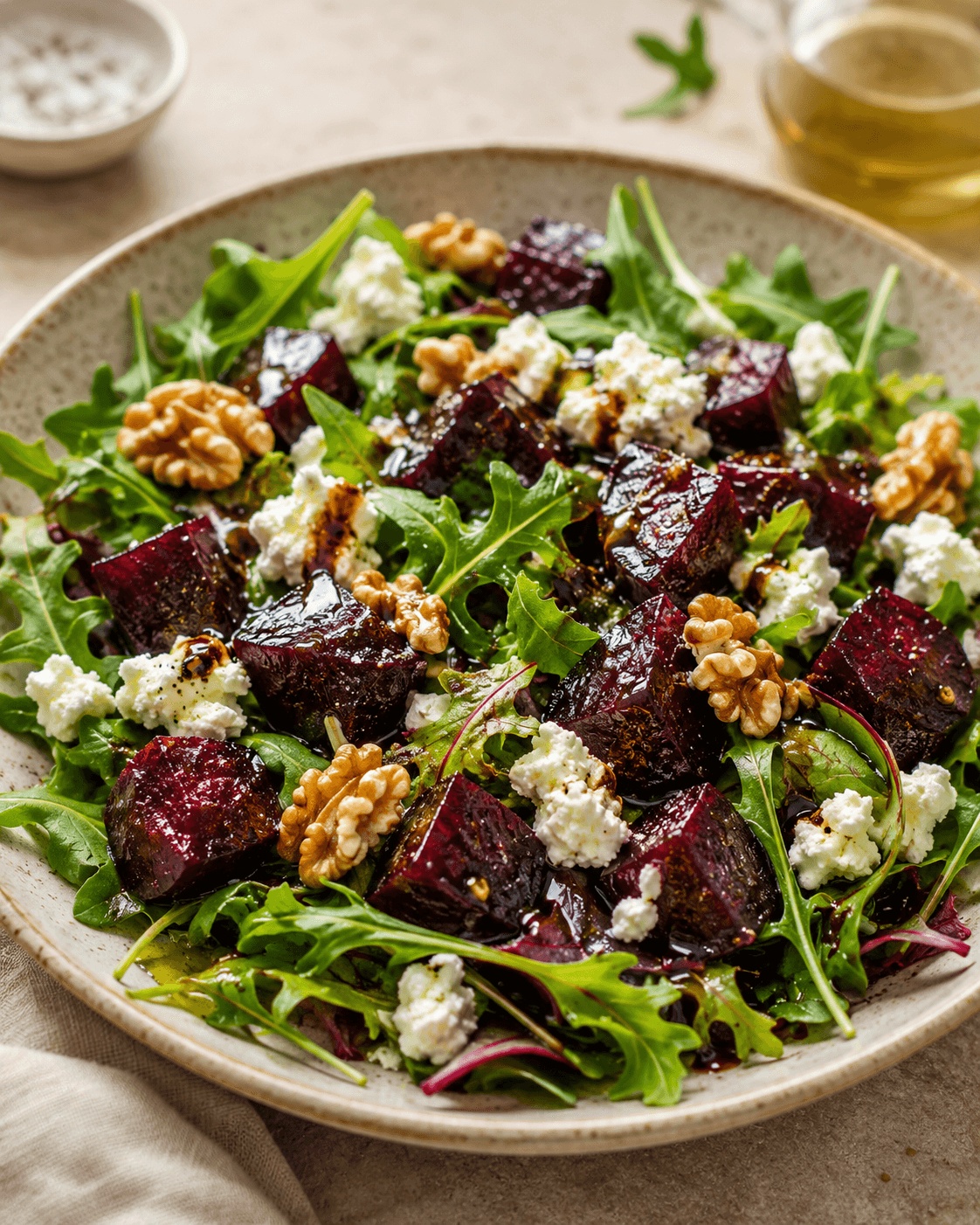 Roasted Beetroot, Goat's Cheese & Walnut Salad