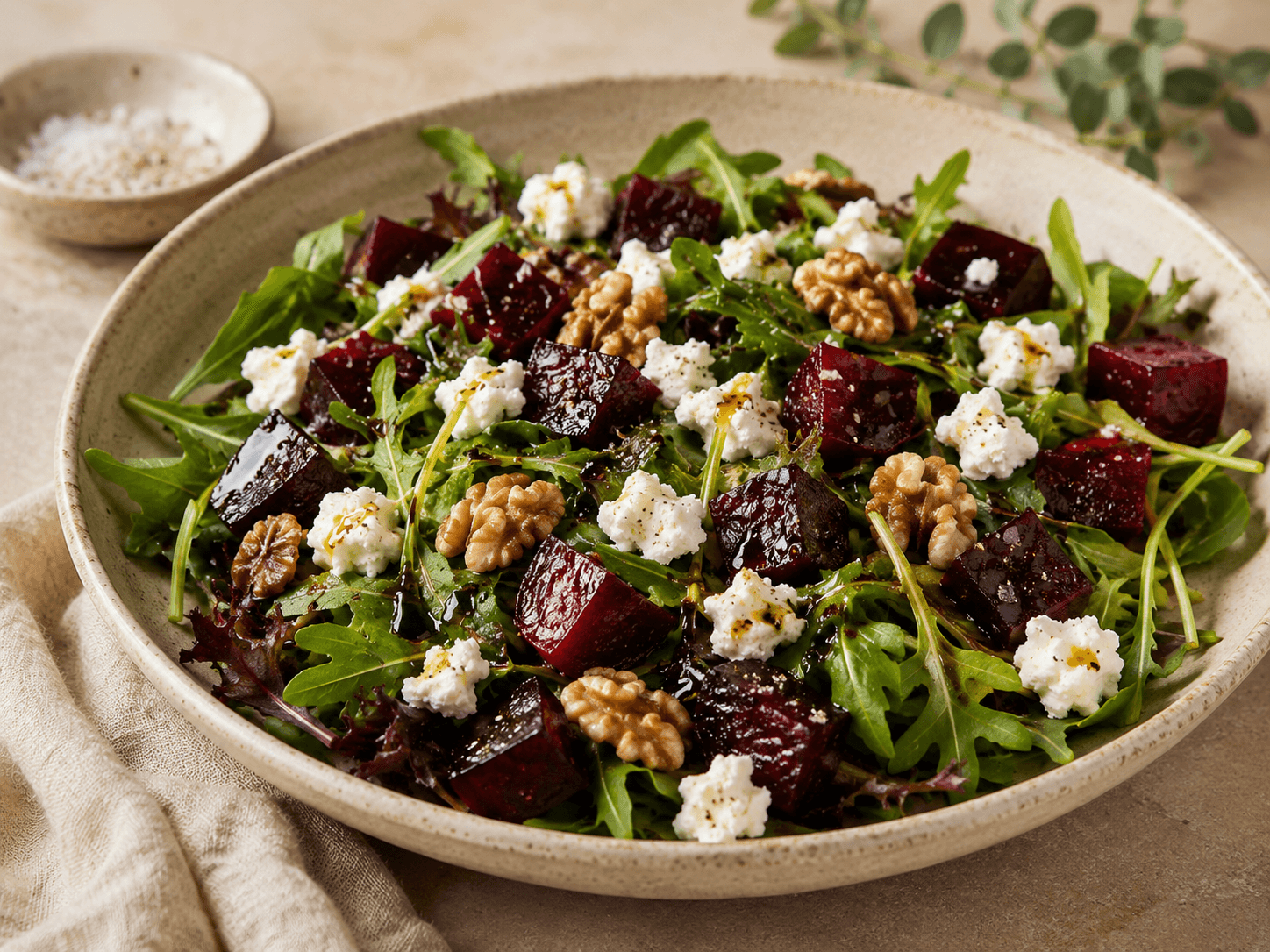 Roasted Beetroot, Goat's Cheese & Walnut Salad